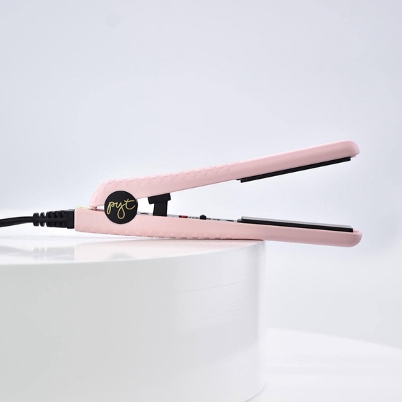 • PYT MINI HAIR STRAIGHTENER FLAT IRON CERAMIC STYLING TOOL-PINK - Picture 1 of 5
